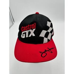 NHRA John Force drag racing hat excellent condition black snapback